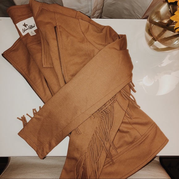 Others Follow Rust Fringe Jacket - Picture 4 of 4